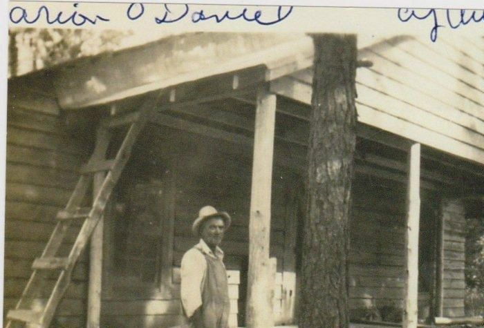 This was the house of my grandmother, Cynthia Kennedy Hall. It was just being finished up at the time of this photo, probably in the mid-1930's.  Her brothers donated the land and the money for it and she called it her 