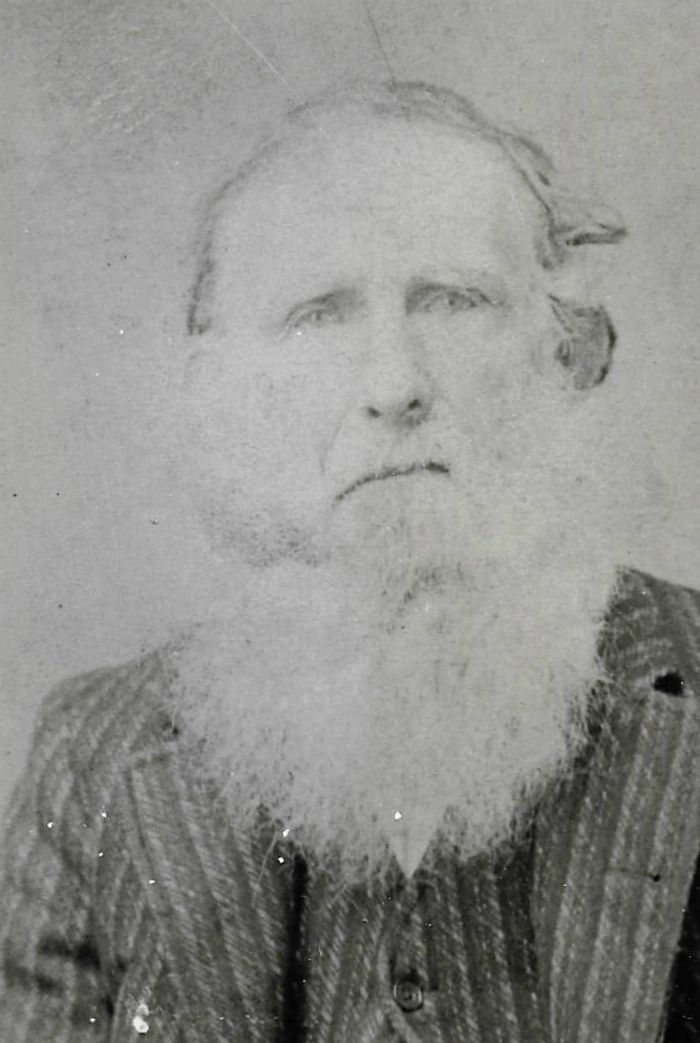 This person from the past is William Wesley Taylor, born on January 3, 1836 and dying on May 21, 1909.  He was married to Mary Elizabeth Hicks, who was born in 1838 and died 9 years before him in 1900.  I think he was the patriarch of the Taylor's of Red Hill, one of which was Ivora Taylor who operated the water driven grist mill that was located just below the bridge over Gold Branch Creek on East Cotton Road back in the early part of the twentieth century.  And of course my uncle, Willis Hall married Mr. Ivora Taylor's daughter, Alma.  This would be one of our oldest photos of our People of the Past.  Any one knowing more about this person is asked to please contact us with the information.